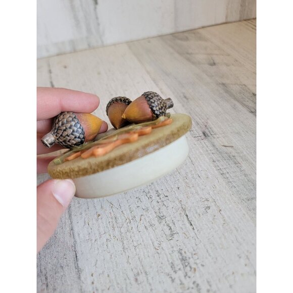 Acorn fall candle lid accessory unique Thanksgiving home decor - Picture 3 of 6